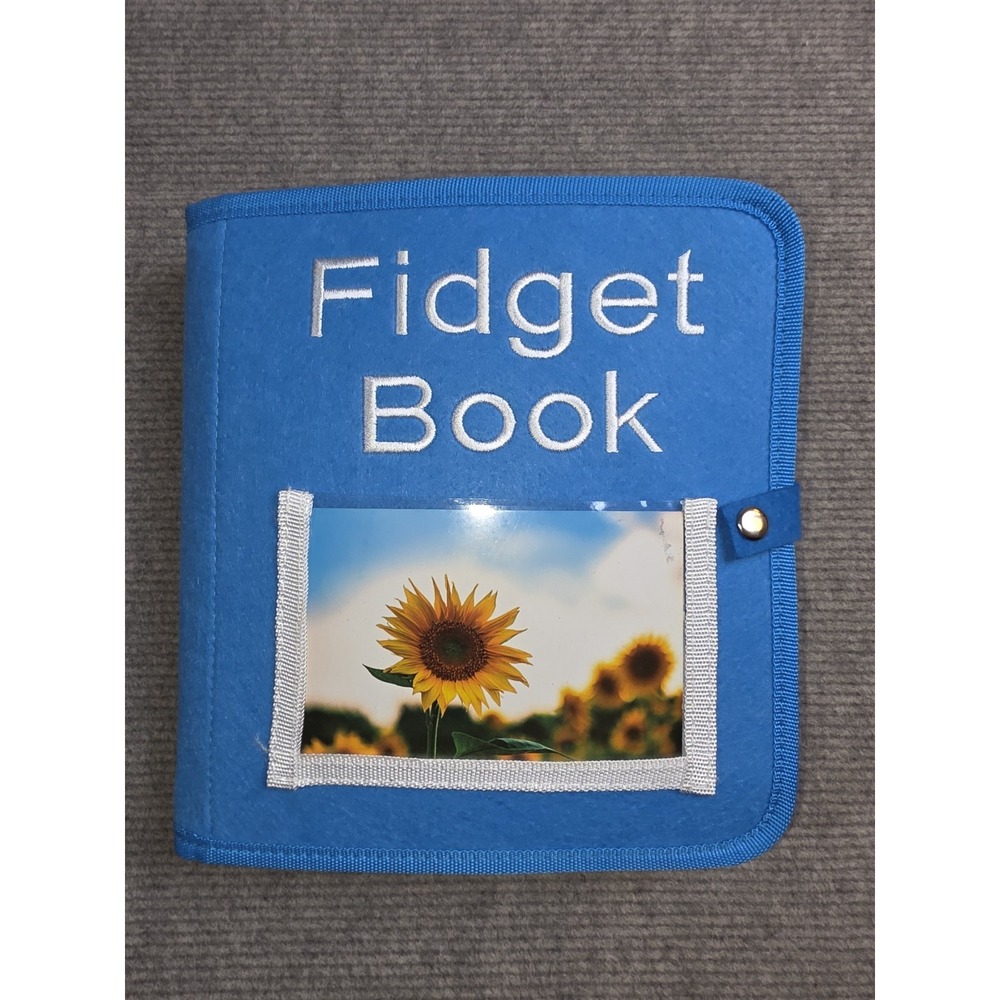 Fidget Book for Elderly Alzheimers Dementia Tactile Sensory Lap Therapy Blanket